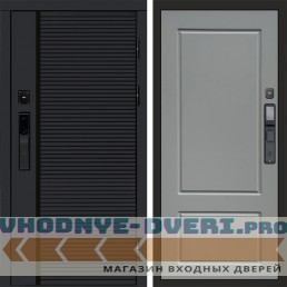 Дверь входная Termo Door  Smart (Смарт) Black Line Марсель Grey софт